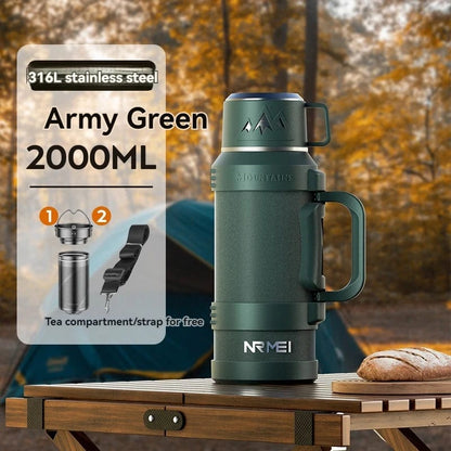 ThermoMax: Large Stainless Steel Outdoor Vacuum Flask