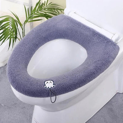 Thicker Bathroom Toilet Seat Cover Pads - Soft Warmer Toilet Seat Cushion