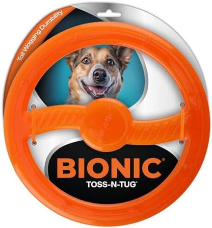 Toss-N-Tug Dog Toy - High-Visibility Ultimate Multi-Action Dog Toy