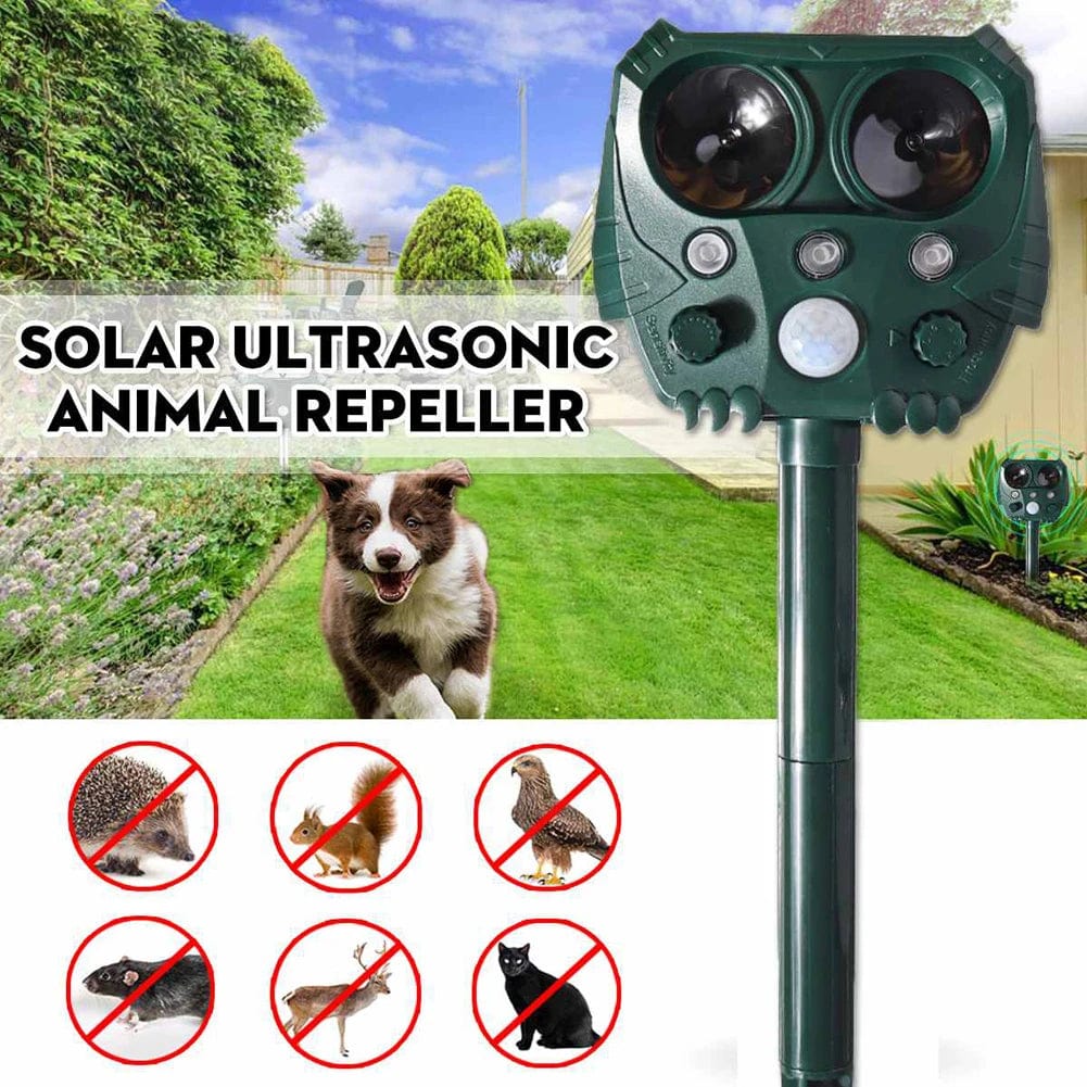 Ultrasonic Animal Solar Powered Pest Motion Activated Repeller