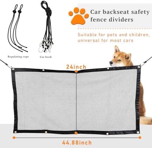 Universal Auto Back Seat Safety Fence Divider for Pet