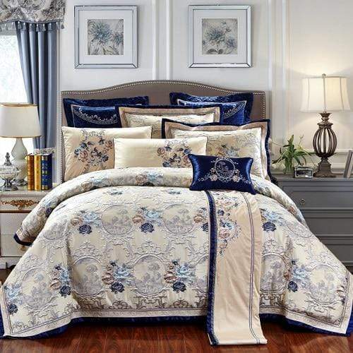 Oriental Jacquard Luxury Bedding Set (Long-staple Sateen Cotton)