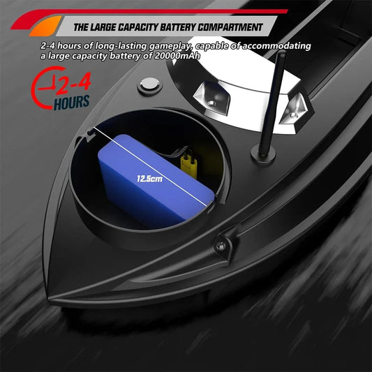 Intelligent V030 High-Power 12V RC Bait Trawler