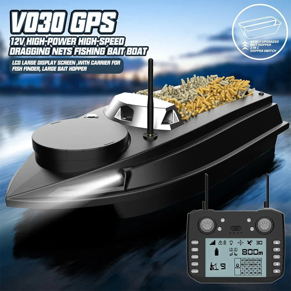 Intelligent V030 High-Power 12V RC Bait Trawler