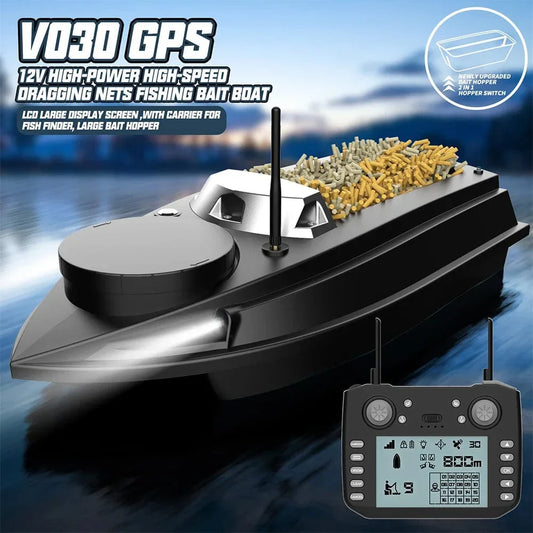 Intelligent V030 High-Power 12V RC Bait Trawler