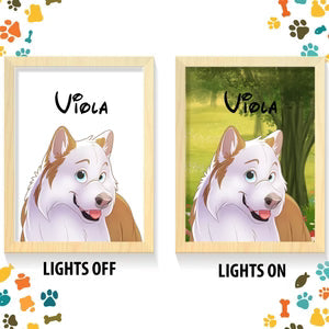 Custom Pet Light Box Art