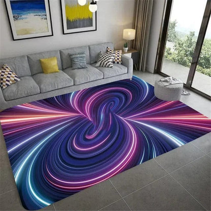 VortexVista: 3D Geometric Optical Illusion Rug