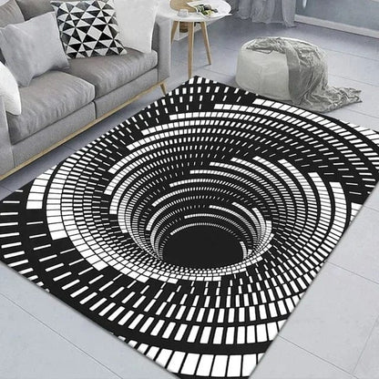 VortexVista: 3D Geometric Optical Illusion Rug