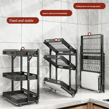 Wall-Mounted Dish Drying Rack: Space-Saving Kitchen Organizer