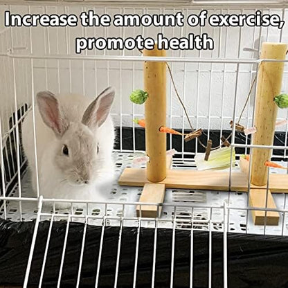 Wooden Rabbit Hay Feeding Rack