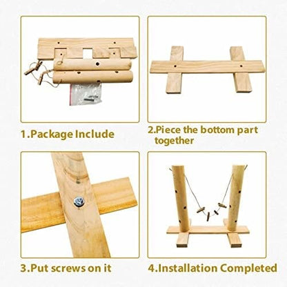Wooden Rabbit Hay Feeding Rack